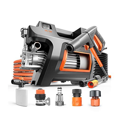 1525 PSI Electric Pressure Power Washer 1.74GPM High Pressure Power Washer 1300W Machine Cleaner with Hose Reel