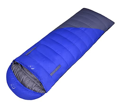 GX.KNIFE El Saco De Dormir Grueso para Adultos Al Aire Libre Puede Alcanzar Las Cuatro Estaciones Y Se Puede Empalmar con Doble Saco De Dormir,Azul,10