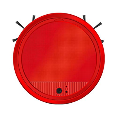 Smart Robot Cleaner Aspiradoras pequeñas ing Robot Floor Dirt Auto Home Máquina de Limpieza Recargable por USB (Color : Red)