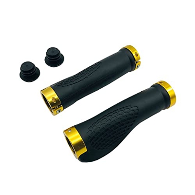 Genggeng Empuñadura de Guante for Manillar Compatible con Patinete eléctrico Kaabo Wolf Warrior Wolf 11 King X (Color : One Pair Gold)