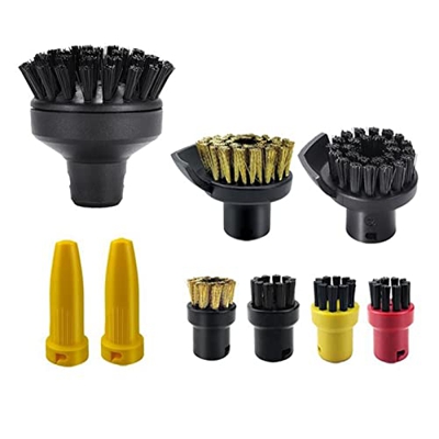 Accesorios de aspiradora Compatible con el Limpiador de Vapor de Mano Karcher SC3, Accesorio SC1 SC2, Boquilla Potente SC4 SC5, Cabezal de Cepillo SC7