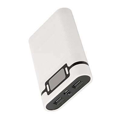 Caja del banco de energía, cargador de batería Estuche exterior Luces LED portátiles compactas Pantalla de visualización Interfaz USB de metal ABS Pro