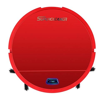 Carga automática ing Robot Mini máquina de Limpieza del hogar Aspiradora Inteligente Perezosa portátiles (Color : Red)