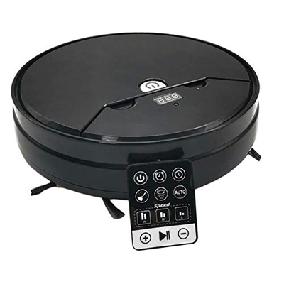Aspirador de Robot Inteligente Completo ing y Control de Arrastre Tanque de sincronización Home er Smart Home (Color : Black)