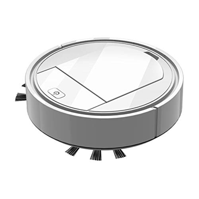 Robot automático 3 en 1 Aspirador inalámbrico con Carga USB Aspirador Perezoso Inteligente Robots Máquina doméstica (Color : Blanco)