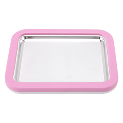 Máquina para Hacer Helados No se Requiere Enchufe Capacidad de 1L Placa giratoria Grande para Helados fríos con Doble Aislamiento para Acampar Rosa en oferta