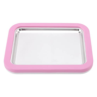 Máquina para Hacer Helados No se Requiere Enchufe Capacidad de 1L Placa giratoria Grande para Helados fríos con Doble Aislamiento para Acampar Rosa