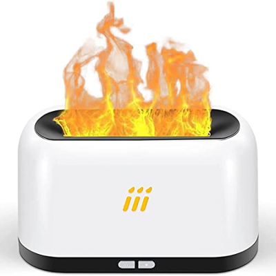 GANMEI Humidificador del Aroma del Aire del Difusor del Aceite de la Luz de la Llama para el Hogar, el Sitio Grande y PequeñO, la Oficina o el Yoga
