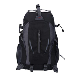 DERCLIVE 40L impermeable mochila bolso de hombro para deportes al aire libre escalada camping senderismo azul, Negro, Medium en oferta