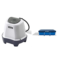 Intex 55250 Clorador salino | Sistema de cloración Salina para Mantenimiento de Piscinas Desmontables + 28038 Cobertor Piscina Rectangular Prisma/Smal características