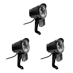tieedhfu 3 Juegos de Faro de bicicleta eléctrica LED 180 grados soporte ajustable linterna luz herramienta de iluminación reemplazo para Ebike en oferta