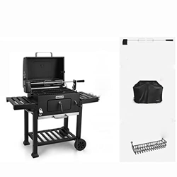 YXGLL Parrilla de Barbacoa de carbón con Cubierta/Horquilla giratoria eléctrica, Parrilla de Barbacoa Resistente, para Acampar al Aire Libre y pícnic precio