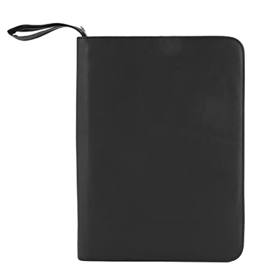 Ksrnsne 1 PC Negro Pluma EstilográFica Color PU Funda de Almacenamiento de Cuero para 48 Plumas