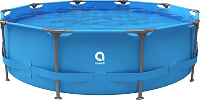 Avenli® Piscina SteelSuper Max™ de 366 x 76 cm, marco de acero, sin accesorios, color azul