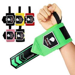 super NADIAK®Pulseras Gimnasio-Pulseras Profesionales-Puños Gimnasio Resistentes-Muñequeras Levantamiento de Pesas,Wrist Wraps Bodybuilding,Powerlifti precio