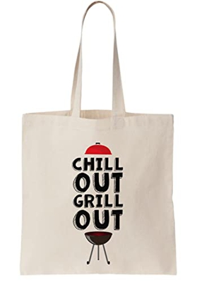 Chill Out Grill Out Barbacoa bolsa de lona, natural