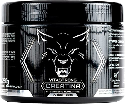 Creatina Monohidrato SÓLO 100% CREAPURE® | Vitastrong Creatina en Polvo Puro | Fina y Soluble | para el desarrollo de masa muscular y Preworkout...