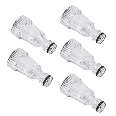 MOSDUE Juego de adaptadores de lavadora a presión para coche, 5 unidades, filtro de agua para máquina limpia, conexión de alta presión, compatible con