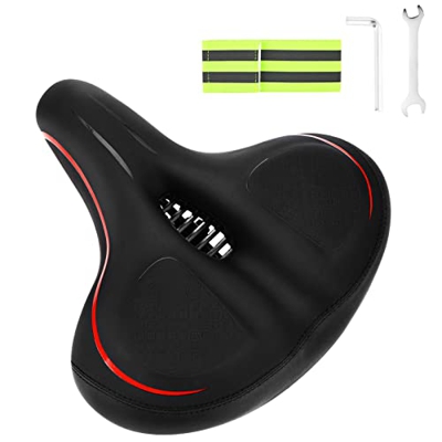 icyant Asiento de Bicicleta,Sillín Bicicleta Prueba Golpes Transpirable PU Asiento Sillín Ciclismo para Bicicleta Impermeable Cómodo Asiento Ciclismo 