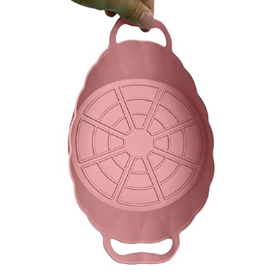 EDCB Revestimientos Reutilizables para freidoras de Aire | Bandeja Antiadherente para Hornear de Silicona para freidora de Aire | Revestimientos de fr