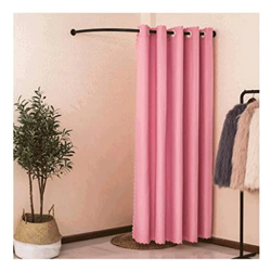 DAYUN Simple Vestuario portátil Tienda de Ropa Probador Simple Vestuario móvil Cortina de Alta tasa de sombreado Pista de Metal en Forma de C Portátil precio