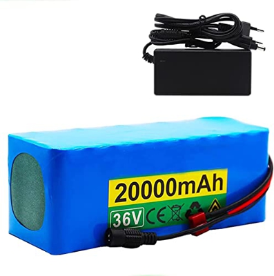 GZYHDC Batería de Iones de Litio para Bicicleta eléctrica 10S4P 36V 20AH 500W Batería de Litio 18650 con Alto Rendimiento con BMS y Cargador, para Bic