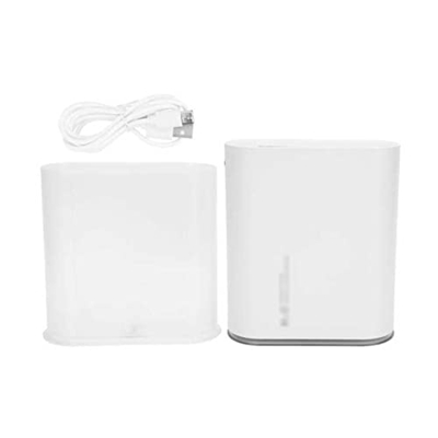 FMOPQ 1L USB Charging Air Humidifier Double Spray Nozzle Humidifier with Night Light for Home Office Bedroom Decor (Color : White)