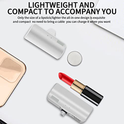 Onlynery 2 Pcs Cargador de teléfono pequeño,Batería de Cargador Ligero de 4800 mah - Cargador de teléfono portátil inalámbrico Mini Paquete de batería precio