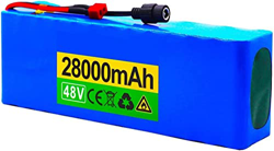 GZYHDC Batería de Bicicleta eléctrica de 48V 28V 28Ah, batería de Litio para Bicicleta eléctrica con 54.6V 2 Cargador, para Bicicleta eléctrica Scoote precio