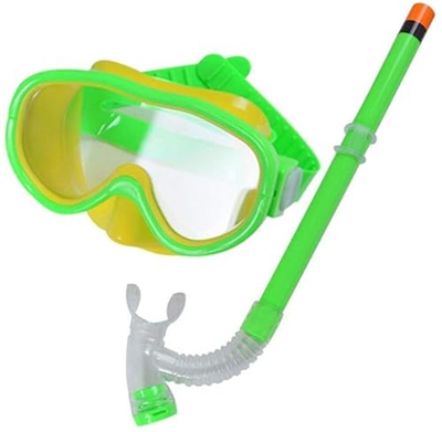 Samnuerly Máscaras de Buceo Conjunto de esnórquel para niños-Conjunto de esnórquel para niños Máscara de esnórquel para Nadar Esnórquel Superior seco 