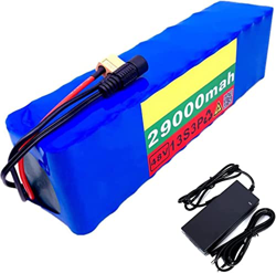 GZYHDC Batería para Bicicleta eléctrica batería de batería con Ion de Litio 48V 29AH 18650 13S3P BMS Integrado con 54.6V 2A Cargador, para Spina Scoot características