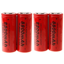 WINUIN Batería de Iones de Litio 26650 8800mah 3.7v, Recargable para Linterna, lámpara Led, Banco de energía, energía de Respaldo móvil, 4 Uds. características