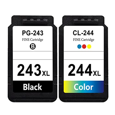 BAQU Reemplazo de Cartucho de Tinta PG-243XL CL-44XL para Canon 243 244 XL Compatible con PIXMA IP2520 IP2920 MX492 MG2924 MG3020 Impresoras 1 Pack