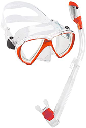 Samnuerly Buceo Snorkeling Mask Dry Snorkeling Set Máscaras de Buceo Dry Snorkel Falda de Silicona Lente de Vidrio Templado Máscara de Buceo Equipo de precio