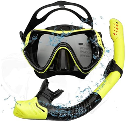 Samnuerly Máscaras de Buceo Máscara de Buceo, Juego de esnórquel Premium, máscara de Buceo para Adultos, máscara de natación de Silicona de Vidrio Tem características
