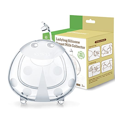 haakaa Recolectoras de Leche Materna Copas - 75ml*1pcs - Protectoras de Pezones, Silicona sin BPA, Cómodo de llevar, Suave Flexible y Reutilizable