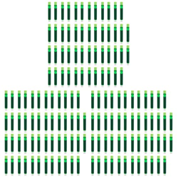 Operitacx 6 Juegos de Suministros de Caligrafía Tintas Universales Recargas de Pluma Plumas Estilográficas Finas Verdes Escritura para Oficina Papeler características