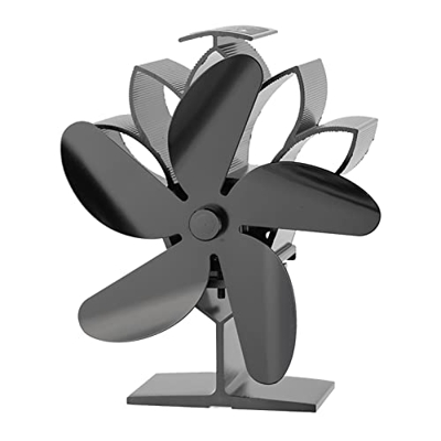 FMOPQ Fireplace Fan 6 Propeller Stove Fan Silent Efficient Heat Distribution Fireplace Fan Wood Burner Eco-Friendly Skilful (Size : A)