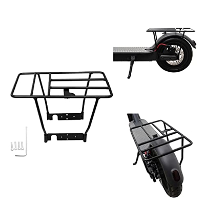 Genggeng Portaequipajes Trasero for Patinete eléctrico, portaequipajes de rodamiento sólido, portaequipajes de Acero sólido, Repuesto Compatible con X