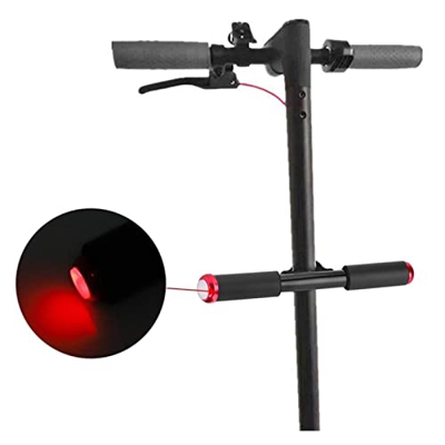Genggeng Manillar multifunción LED Flash Lámpara Palanca de mano Compatible con Xiaomi M365 Scooter eléctrico Accesorios (Color: Negro)