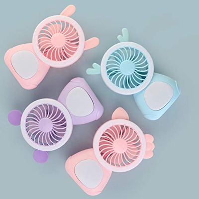 Fan 1pcs Handheld Fan Mini Fan Powerful Small Personal Portable Fan Speed Adjustable USB Rechargeable Pocket Fan for Home Office Random Delivery Porta