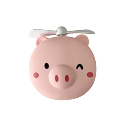 Handheld Fan - Fill Light Beauty Mirror Powerful Wind Quietness Portable Lightweight Design Stylish and Durable Chargeable Pink precio