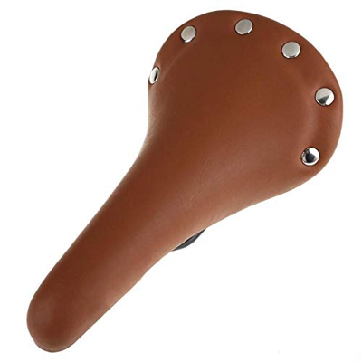 Remache de asiento de bicicleta Sillín de montar de bicicleta Cuero Fijo de engranaje de bicicleta Rastreador de pista de bicicleta Cojín de asiento d