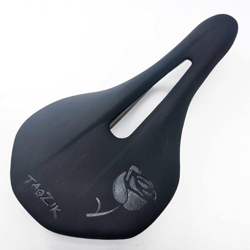 Asiento de bicicleta Asiento de bicicleta Sillines de bicicleta de carretera Hueco Titanio Arco Retro Ultraligero Transpirable Cómodo Cojín de asiento características