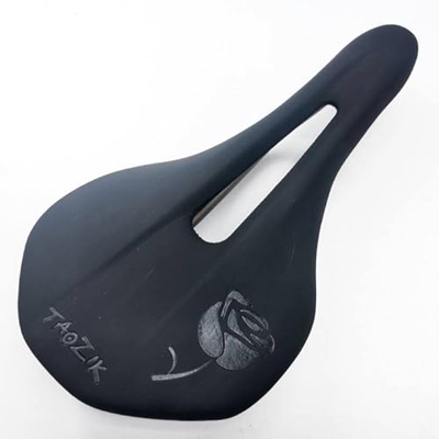 Asiento de bicicleta Asiento de bicicleta Sillines de bicicleta de carretera Hueco Titanio Arco Retro Ultraligero Transpirable Cómodo Cojín de asiento