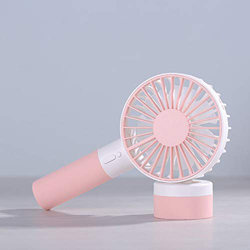 Fan 1pcs Mini Handheld Fan with Colorful Light Sports Portable Rechargeable USB Fan with Standing Base 3 Speed Desktop Fan for Outdoor Random Delivery características