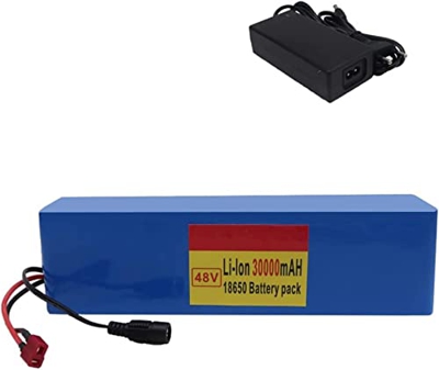 GZYHDC Batería de Bicicleta eléctrica de 48 V, Paquete de batería de Litio de 30 ah, para Bicicleta eléctrica para Bicicleta eléctrica