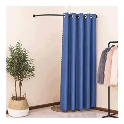 DAYUN Simple Vestuario portátil Tienda de Ropa Probador Simple Vestuario móvil Cortina de Alta tasa de sombreado Pista de Metal en Forma de C Portátil