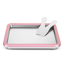 Rectangular Rolling Ice Cream Maker Ice Machine Tray Frozen Fresh-Keeping Plate Efficient Refrigeration No Need to Plug in for Ice Cream Sorbet Yogurt precio