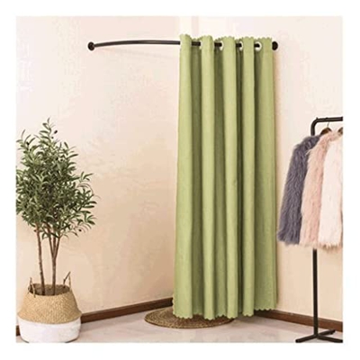 DAYUN Simple Vestuario portátil Tienda de Ropa Probador Simple Vestuario móvil Cortina de Alta tasa de sombreado Pista de Metal en Forma de C Portátil